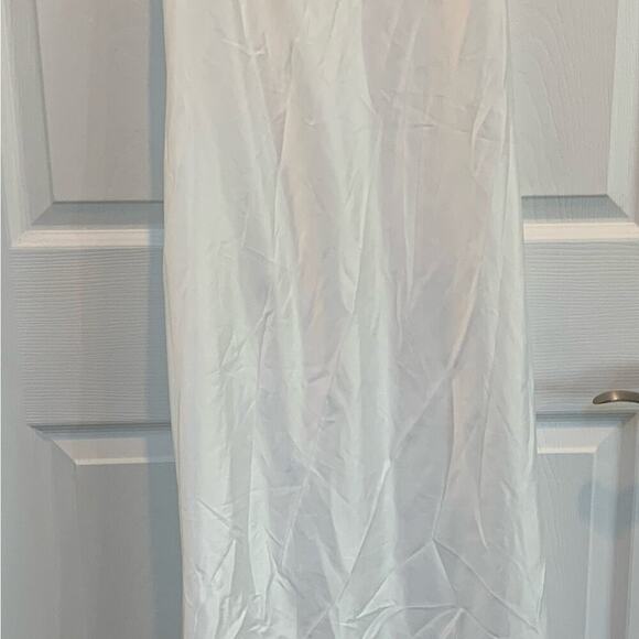 Lulus White Maxi Dress Sz L # 404 - Picture 8 of 9